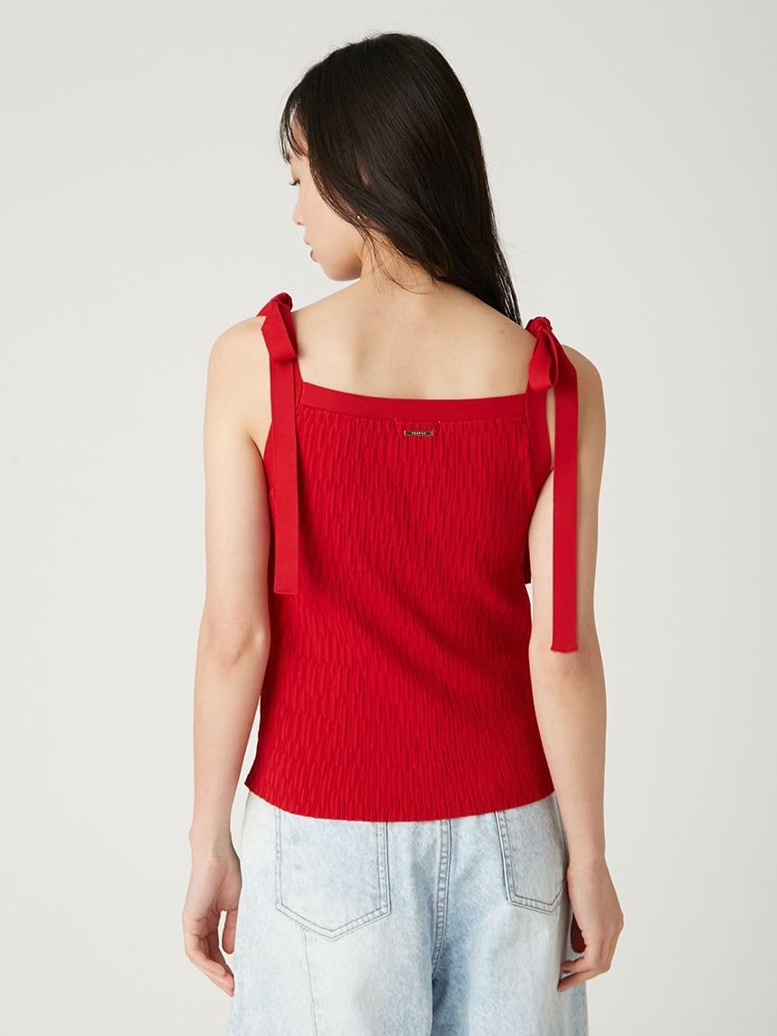 ショルダーリボンニットプルオーバー　フレイアイディー Amazon.co.jp: [フレイ アイディー] ショルダーリボンニットプル